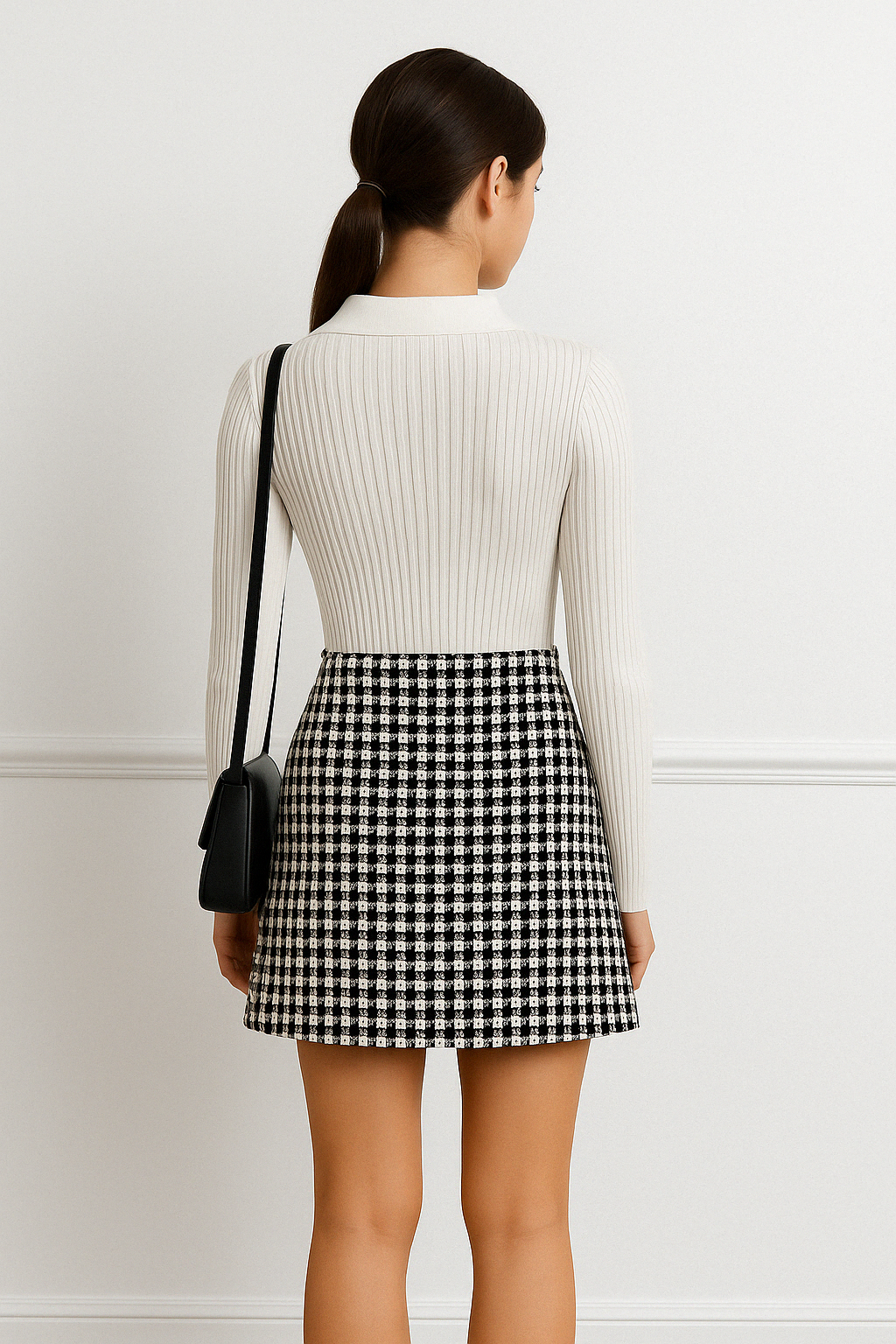 V-Neck Slim Fit Knit Sweater