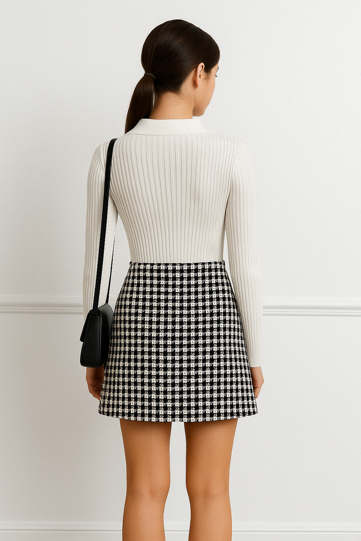 V-Neck Slim Fit Knit Sweater