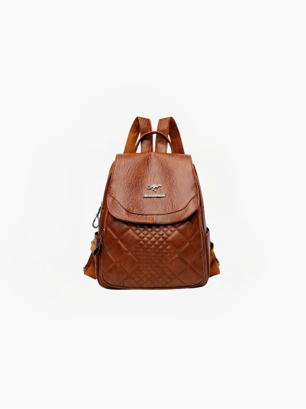Luna - Anti-Theft PU Leather Backpack with RFID Protection and Stylish Design
