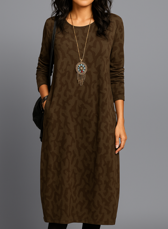 Danielle - Elegant Winter Dress Pockets