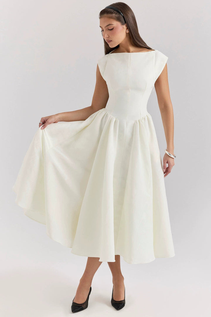 Women’s Fit-and-Flare Midi Dress