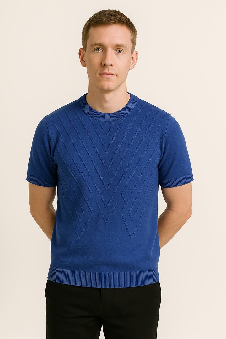 Men's Textured Knit T-Shirt