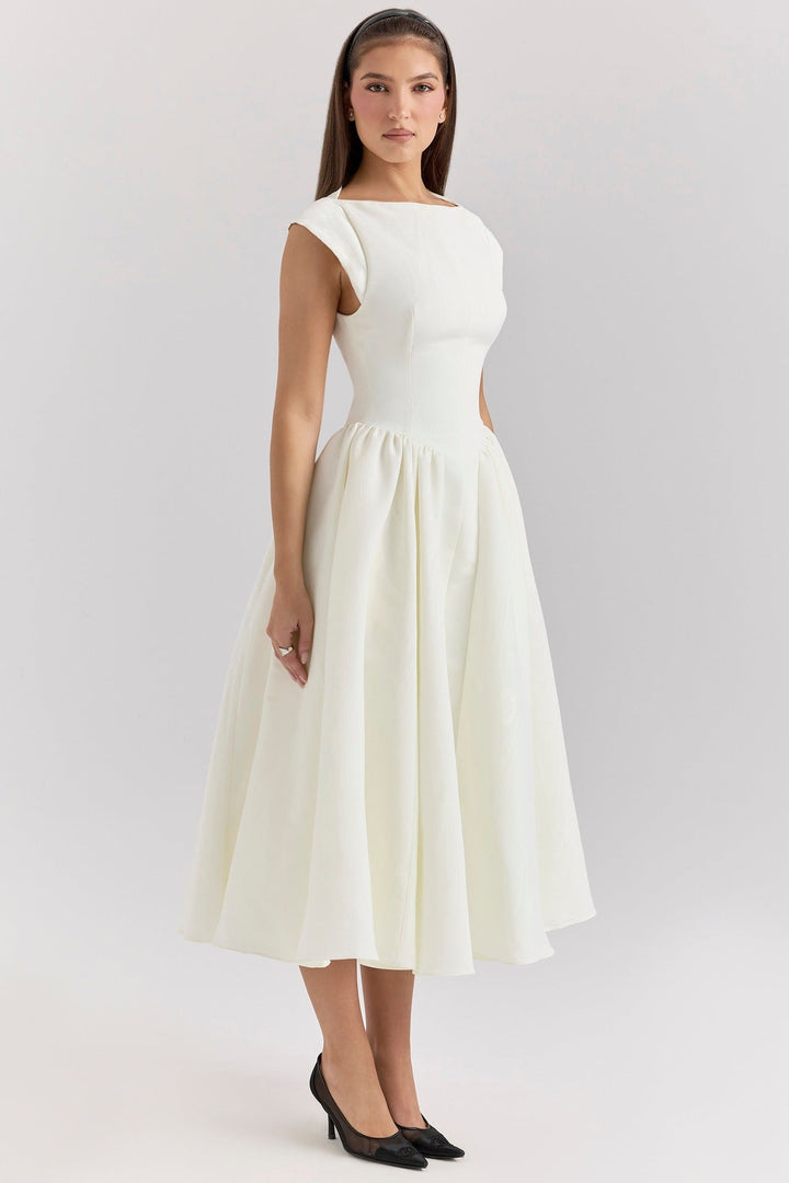 Women’s Fit-and-Flare Midi Dress