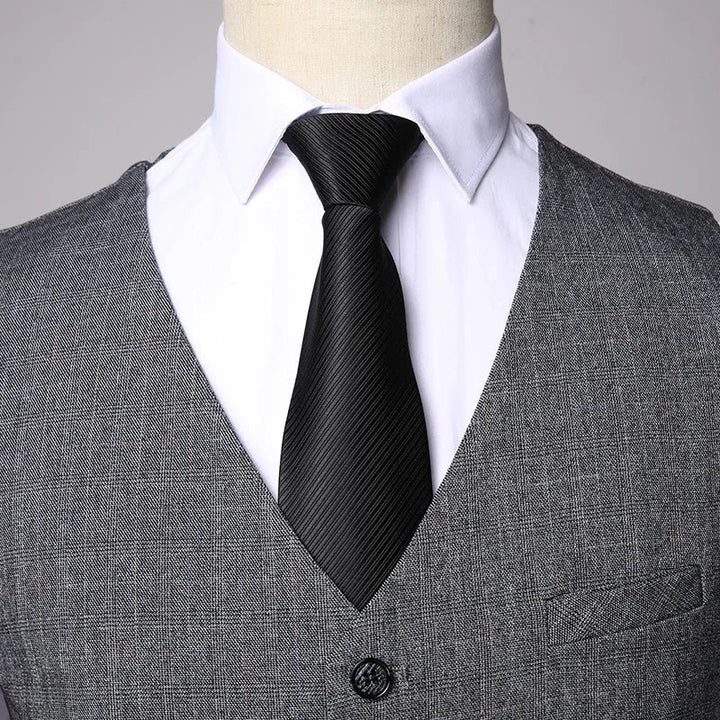 Elegant Slim Fit Men's 3-Piece Suit – Business Wedding Formal Set