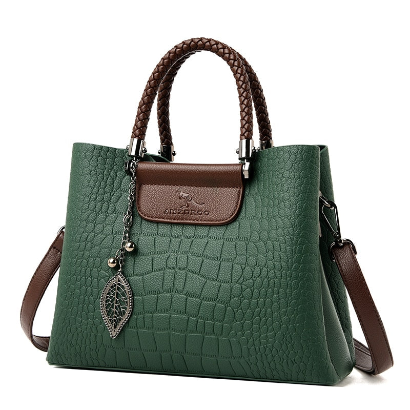 Barbara - Structured Leather Top Handle Bag