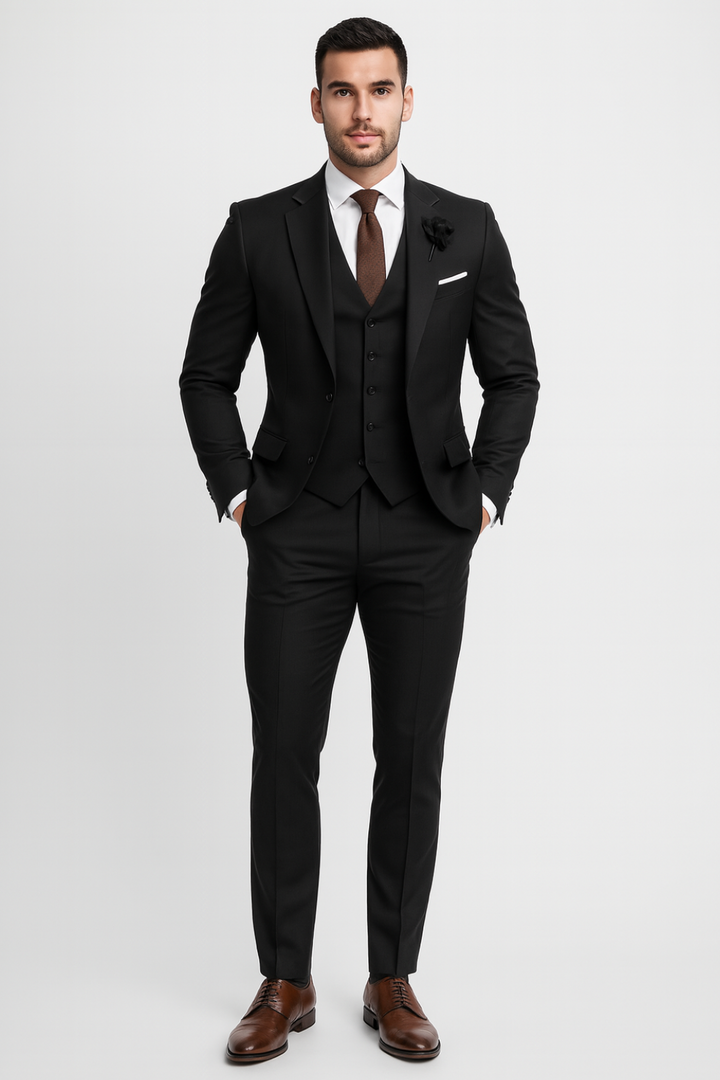 Men's Modern Wedding Guest 3-Piece Suit