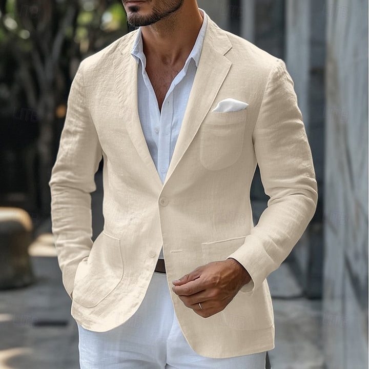 Men’s Linen Summer Blazer – Lightweight Tailored Fit