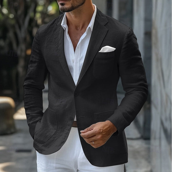 Men’s Linen Summer Blazer – Lightweight Tailored Fit