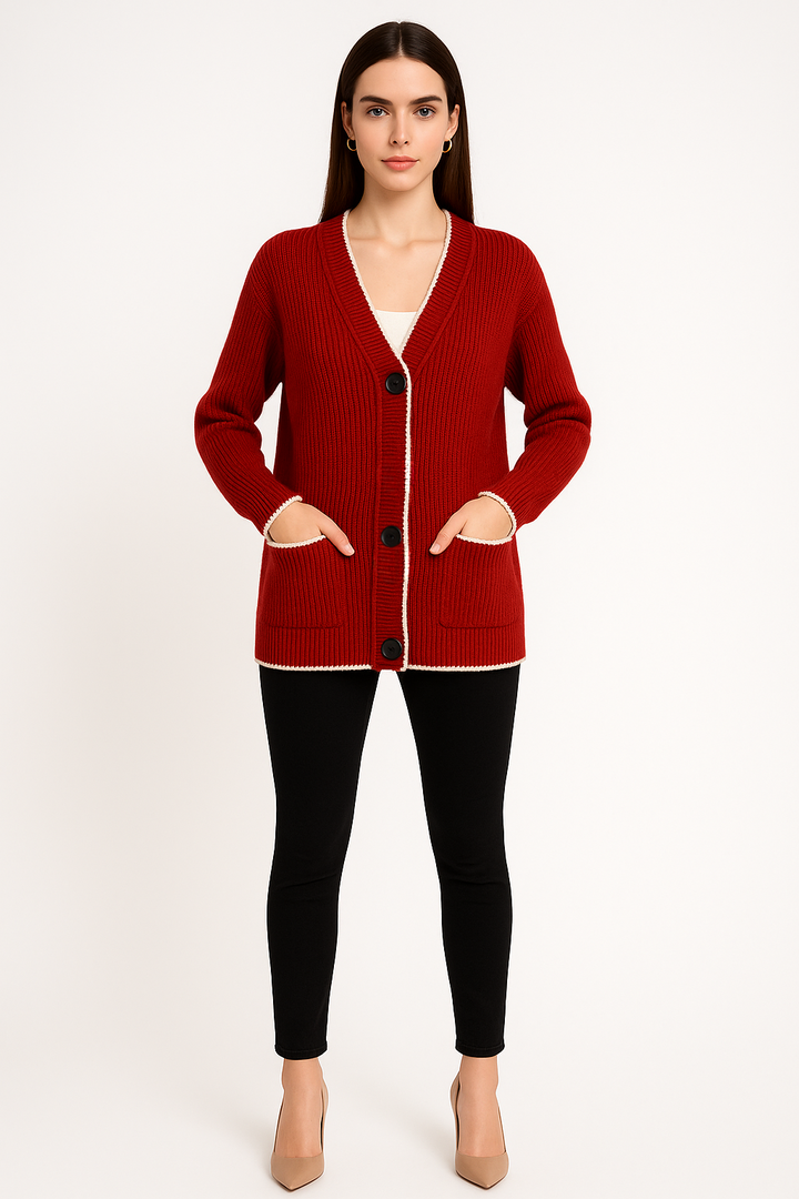 Women's Button-Front Cardigan