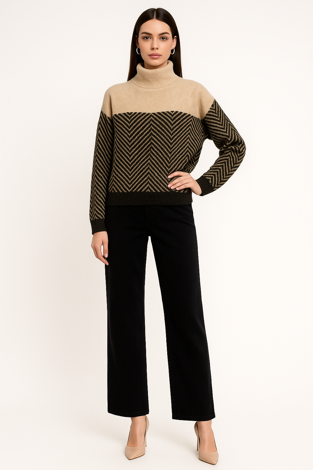 Women's Casual Striped Sweater