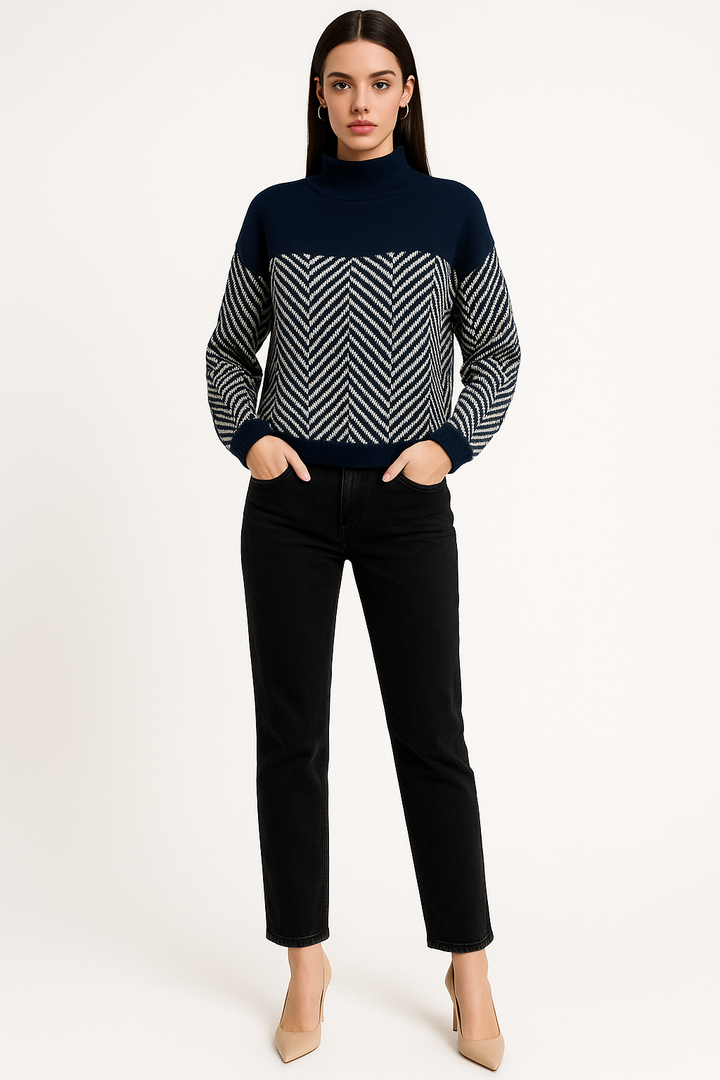 Women's Casual Striped Sweater