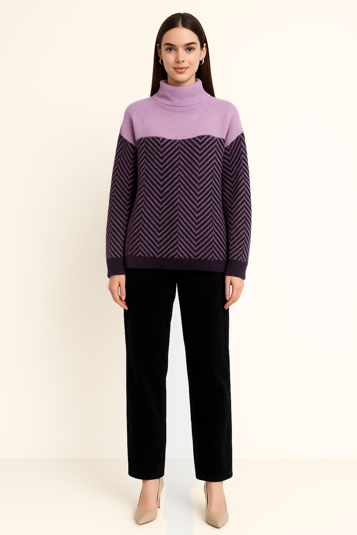 Women's Casual Striped Sweater