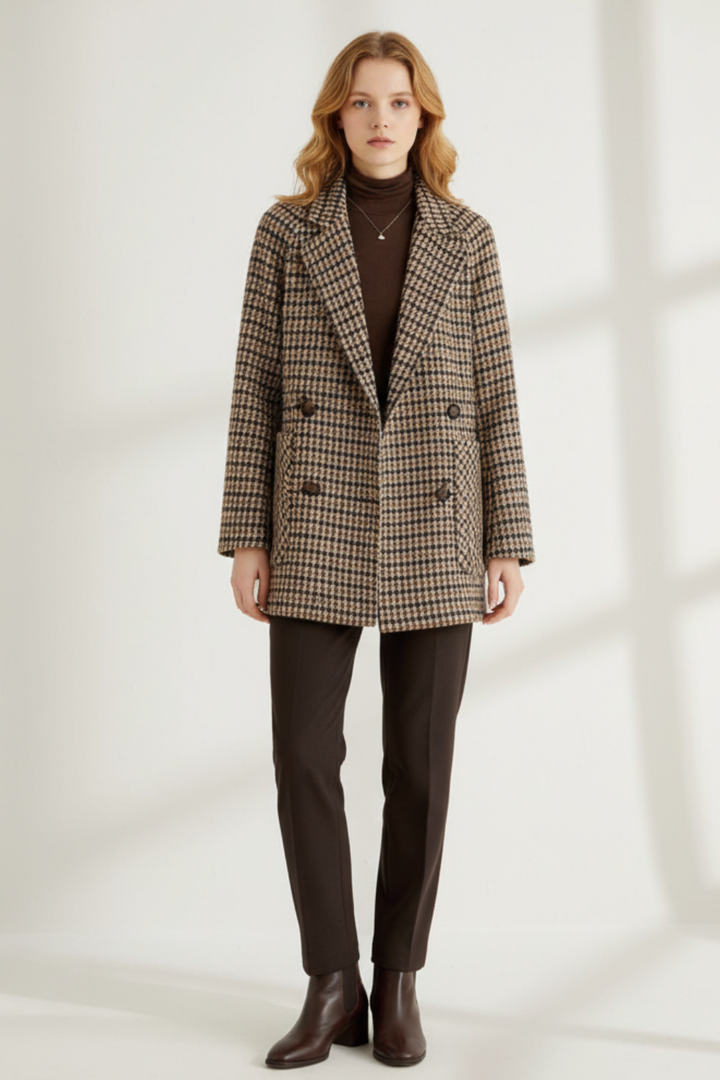Women’s Classic Checkered Blazer