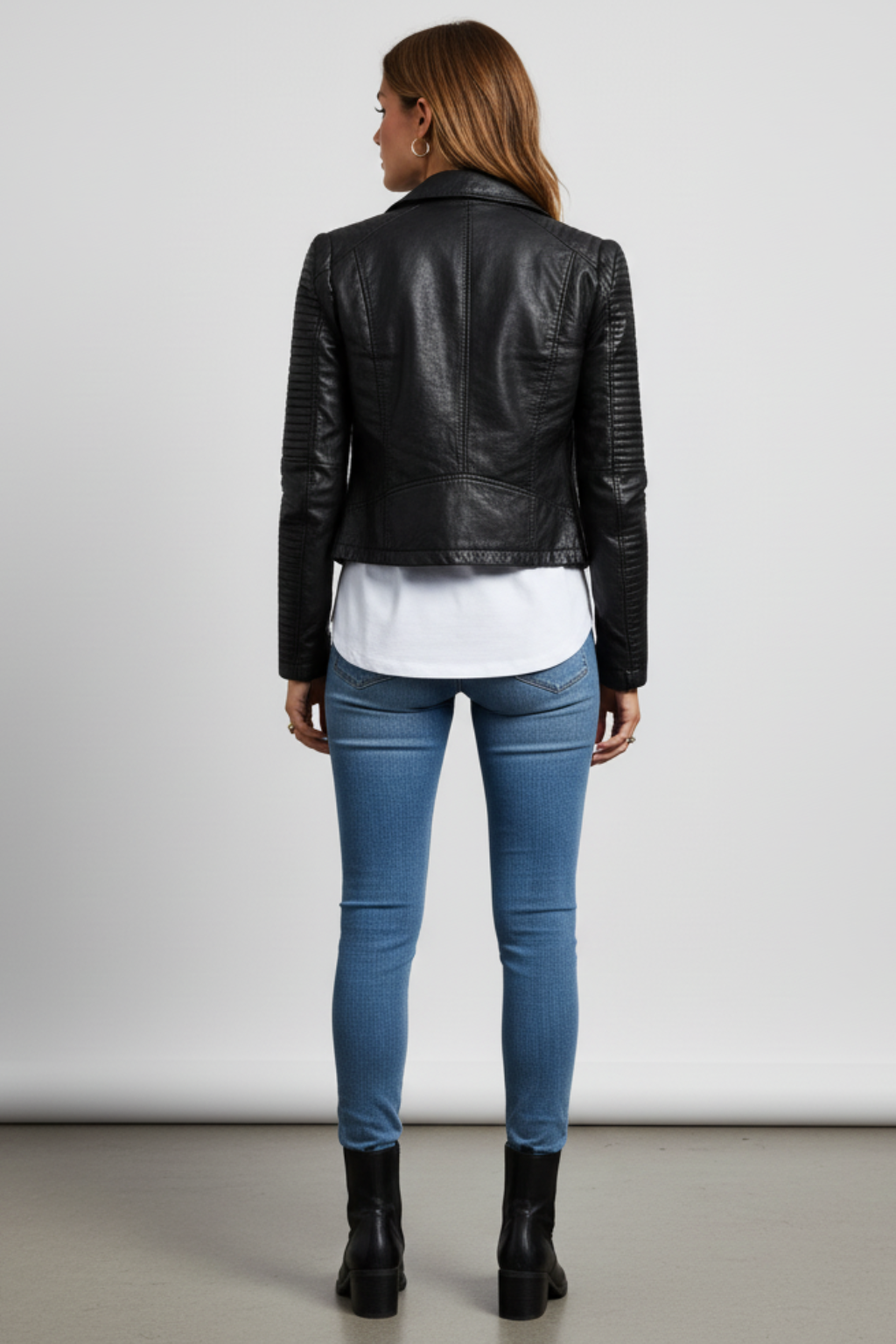 Women’s Classic Faux Leather Jacket