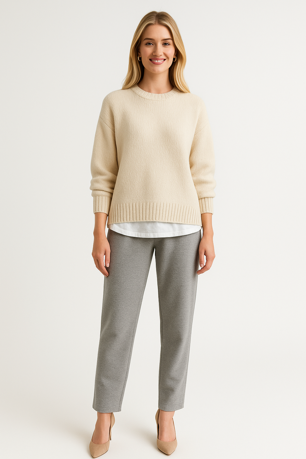 Women’s Cozy Knit Pullover Sweater