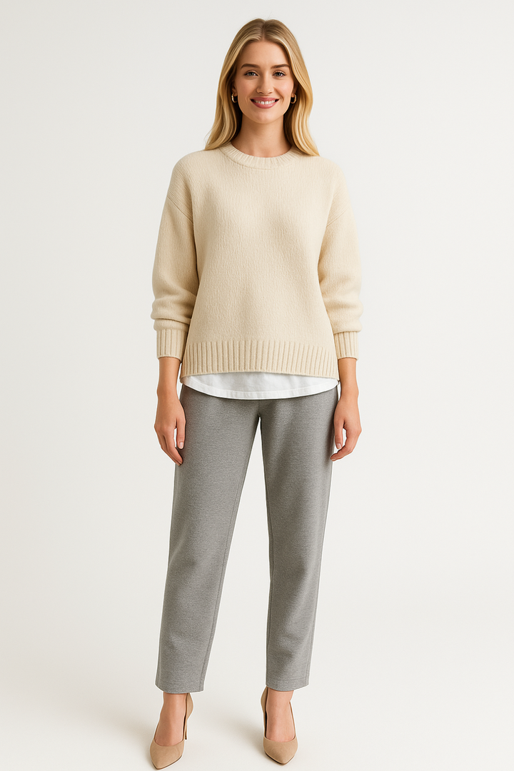 Women’s Cozy Knit Pullover Sweater
