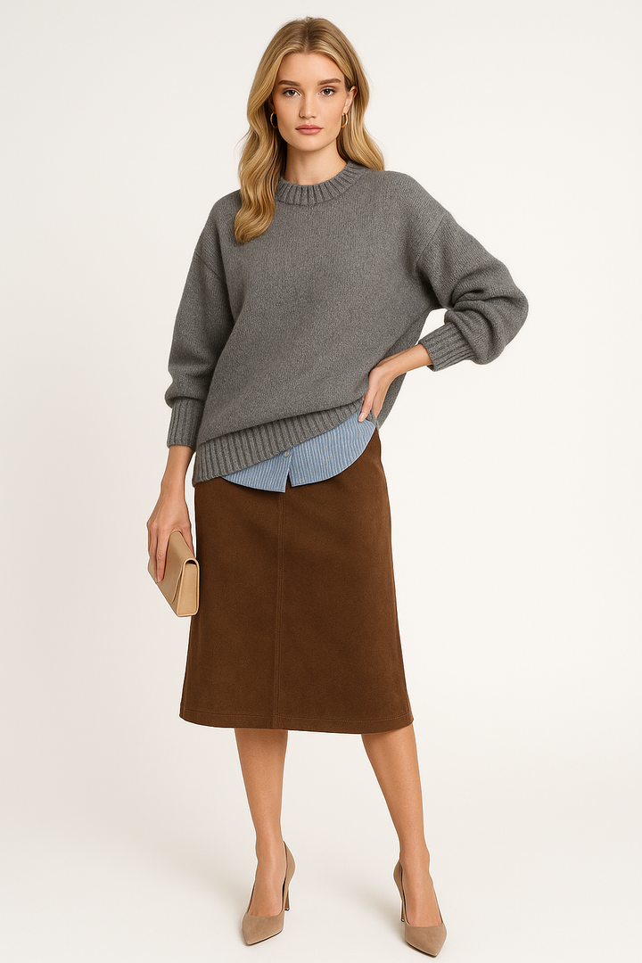 Women’s Cozy Knit Pullover Sweater