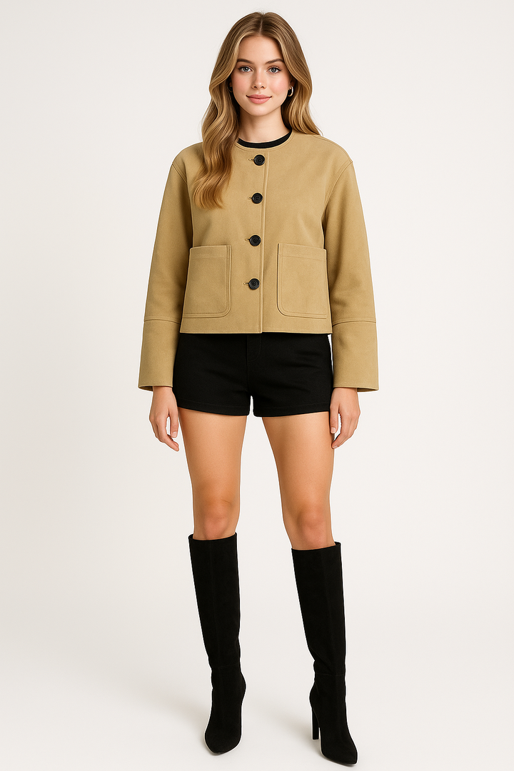 Women's Cropped Blazer Jacket