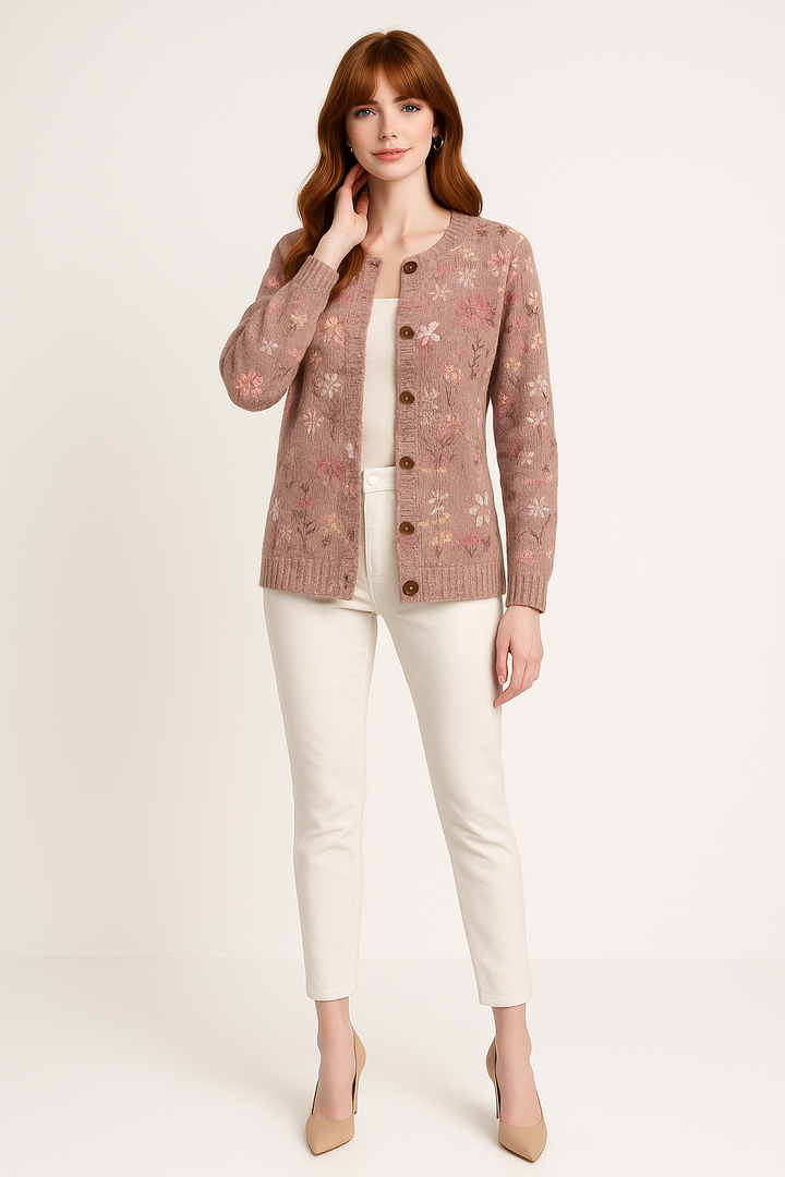 Women’s Floral Button Cardigan