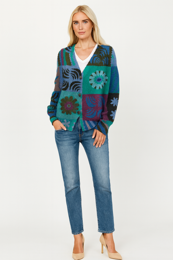 Women’s Floral Knit Cardigan