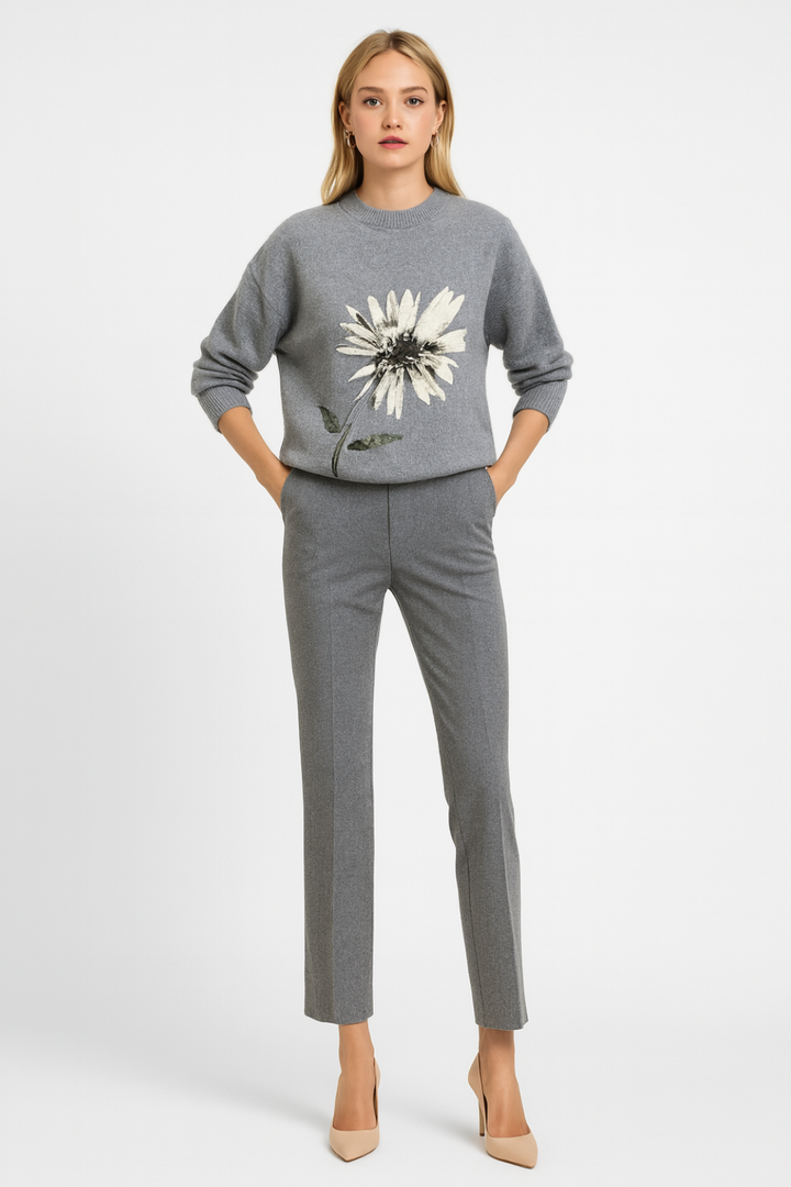 Women’s Floral Knit Sweater