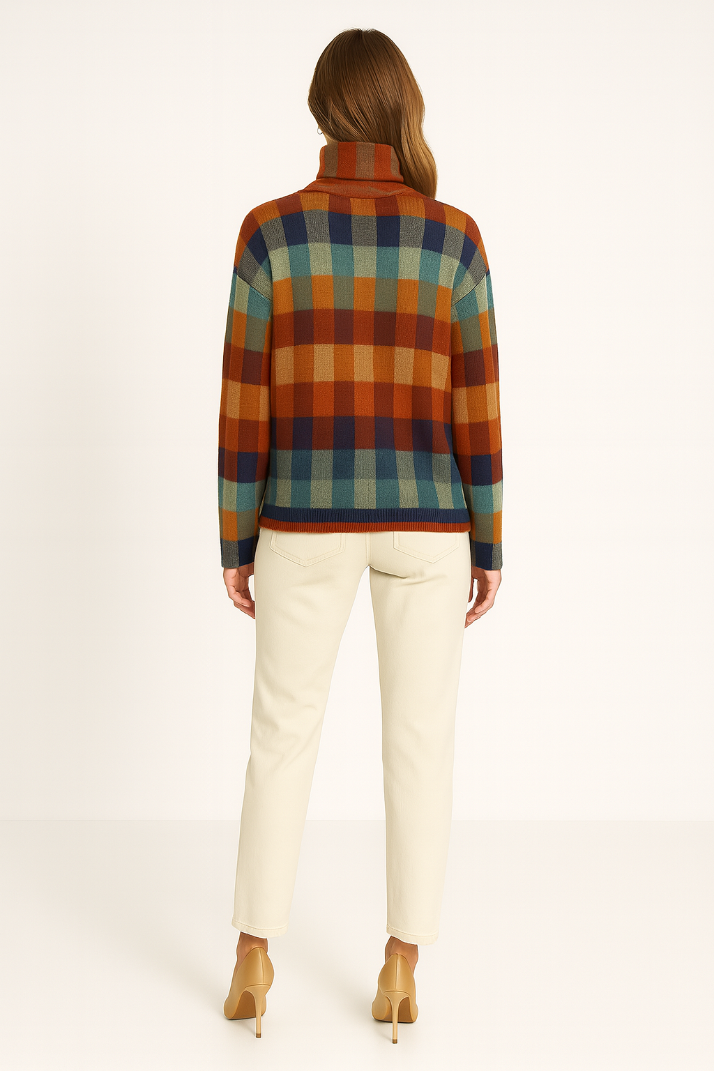 Women's High Collar Knit Sweater