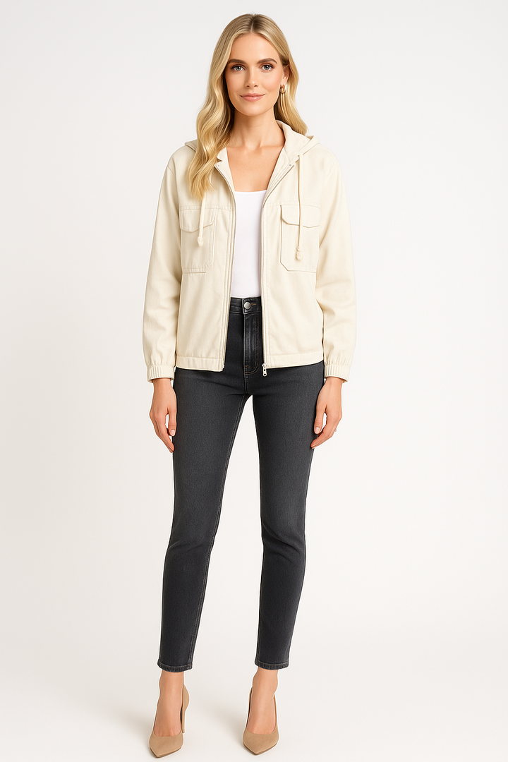 Women’s Hooded Zip-Up Long Sleeve Jacket