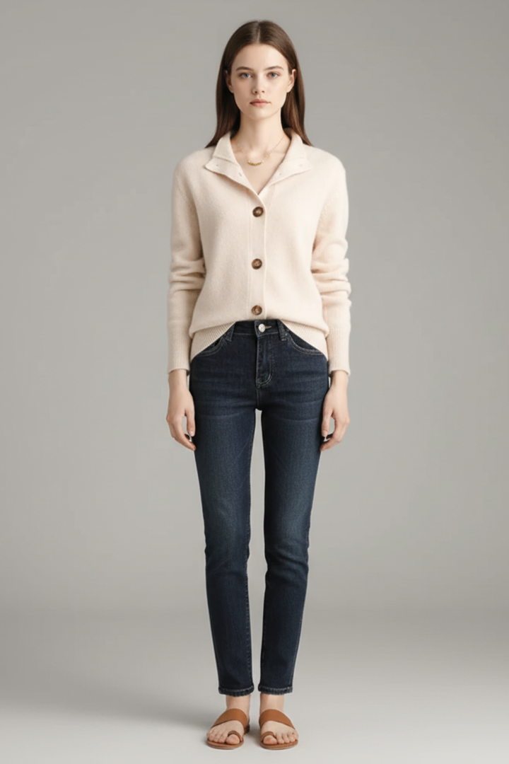 Women’s Knit Lapel Collar Cardigan