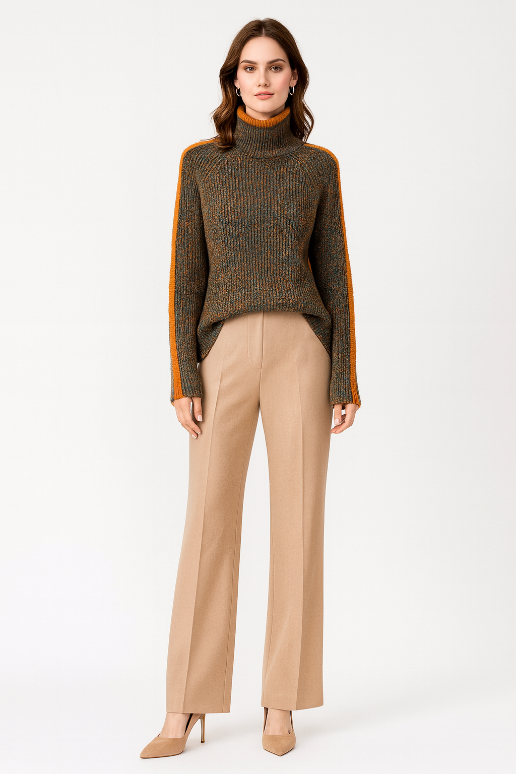Women's Knitted Turtleneck Sweater