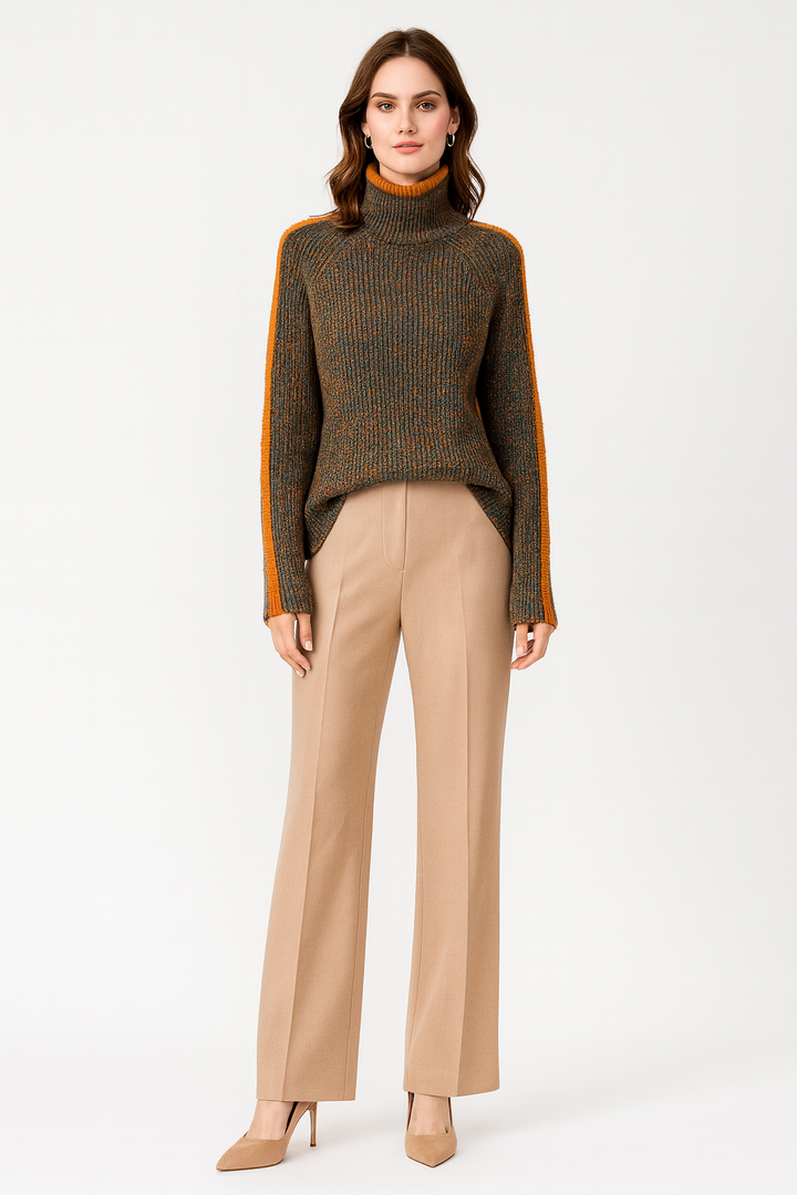 Women's Knitted Turtleneck Sweater