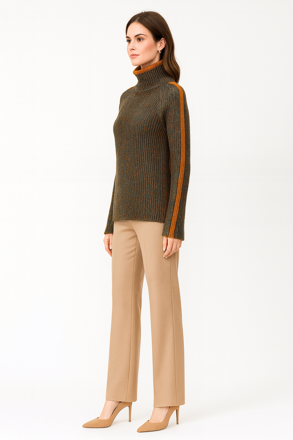Women's Knitted Turtleneck Sweater