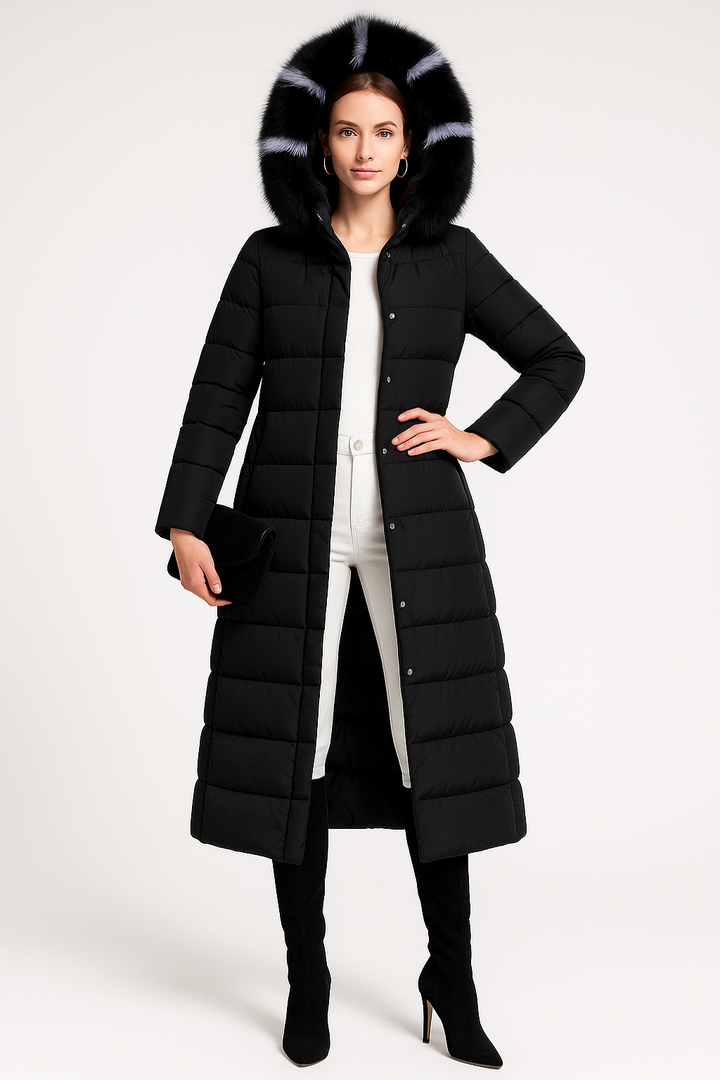 Women's Long Quilted Puffer Coat
