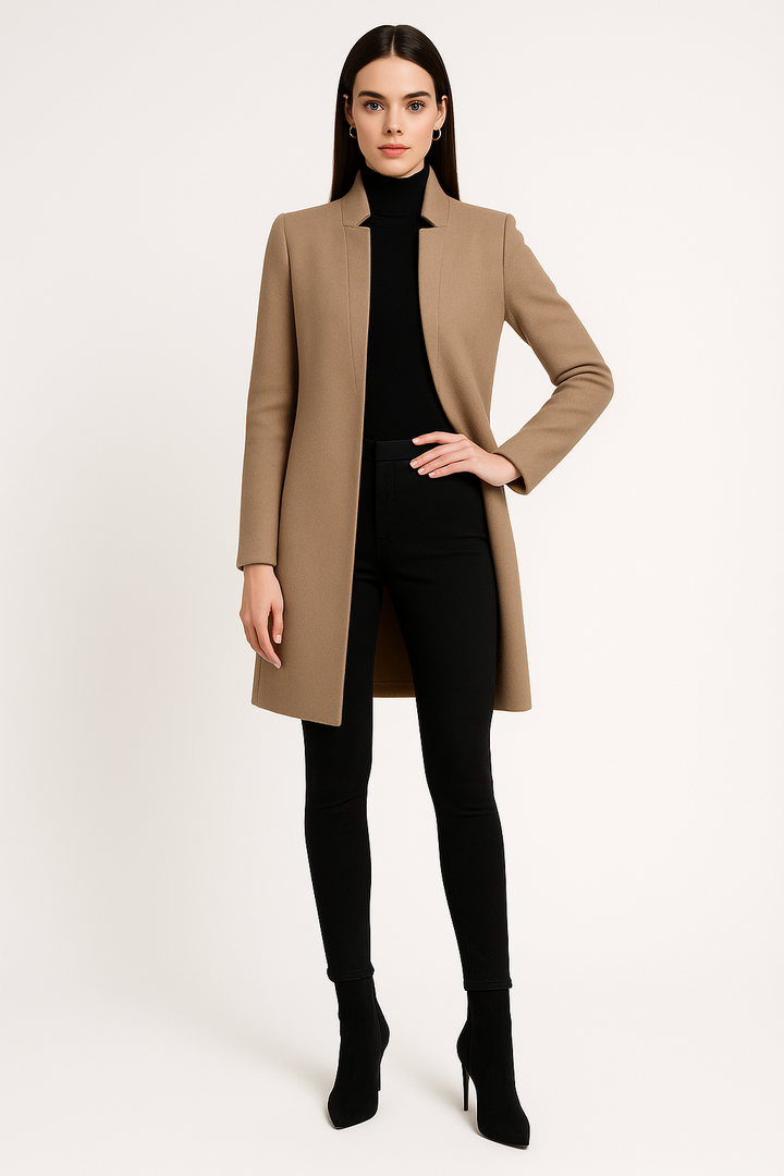 Women's Long Wool Trench Coat
