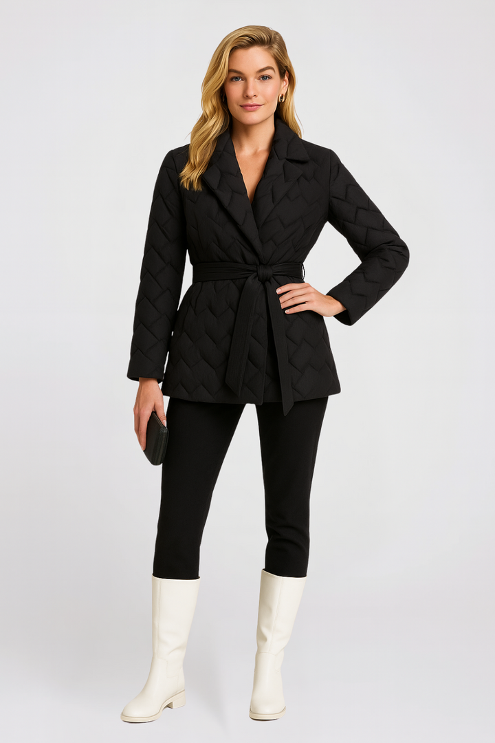 Women’s Mid-Length Belted Down Jacket