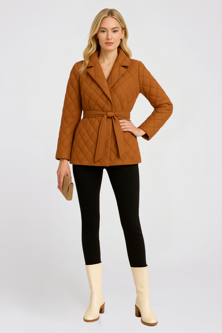 Women’s Mid-Length Belted Down Jacket