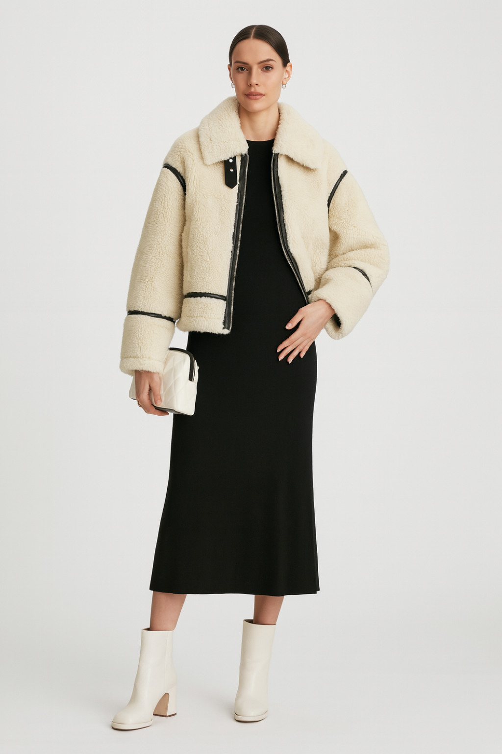 Women’s Oversized Zip Fleece Jacket