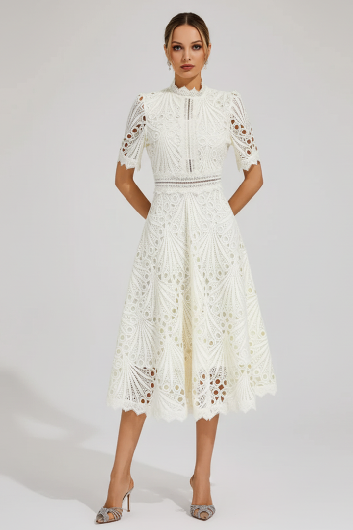 Women’s Refined Lace Midi Dress