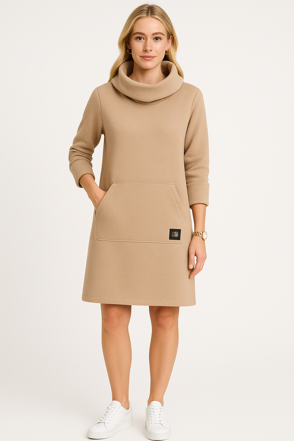 Women’s Relaxed Hooded Knit Sweatshirt