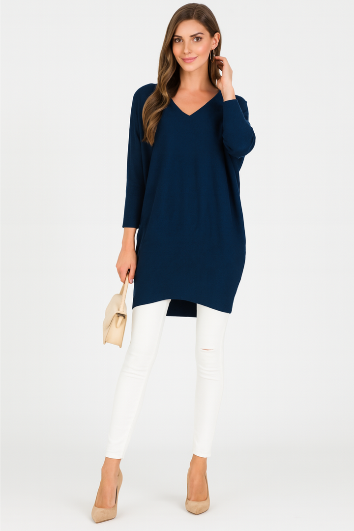 Women’s Relaxed V-Neck Knit Sweater