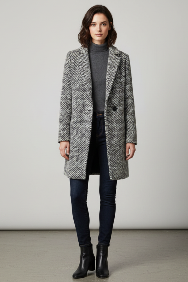 Women’s Sophisticated Grey Winter Coat