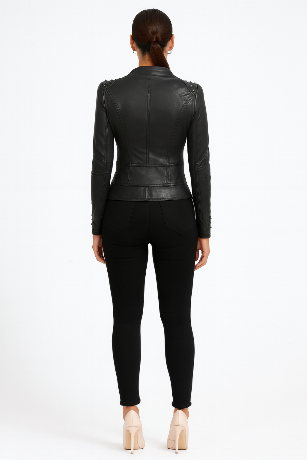 Women’s Gothic Leather-Inspired Jacket