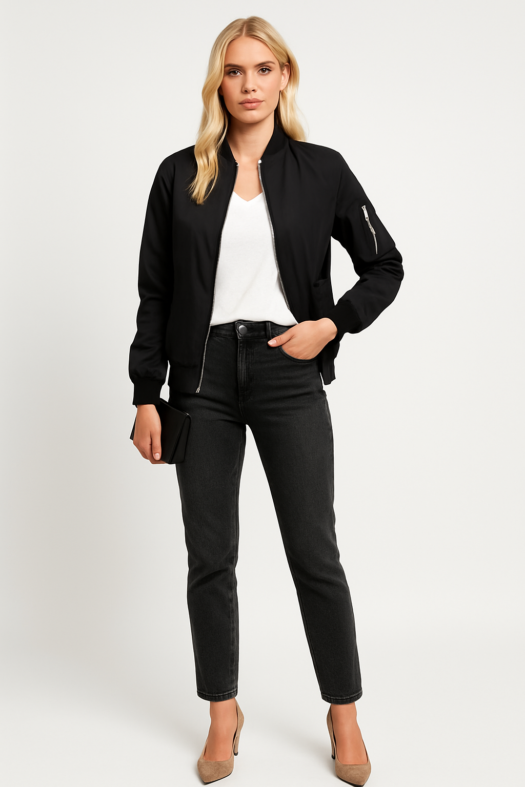 Women’s Long Sleeve Bomber Jacket
