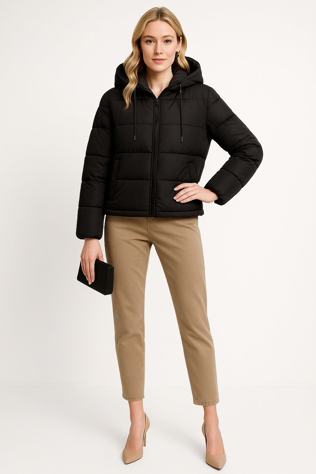 Women’s Quilted Hooded Puffer Jacket