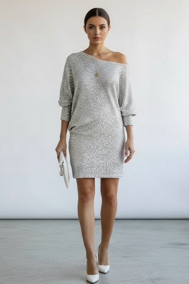 Women’s Sequin Evening Midi Dress