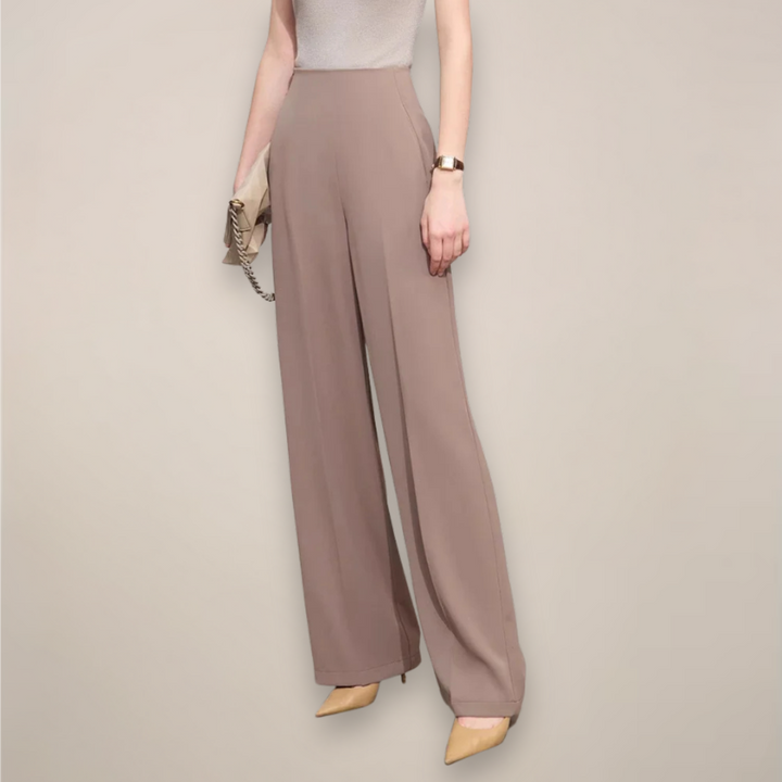 Women’s High Waist Wide Leg Trousers – Elegant Office and Casual Style