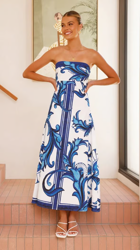 Poppy - Strapless Maxi Dress