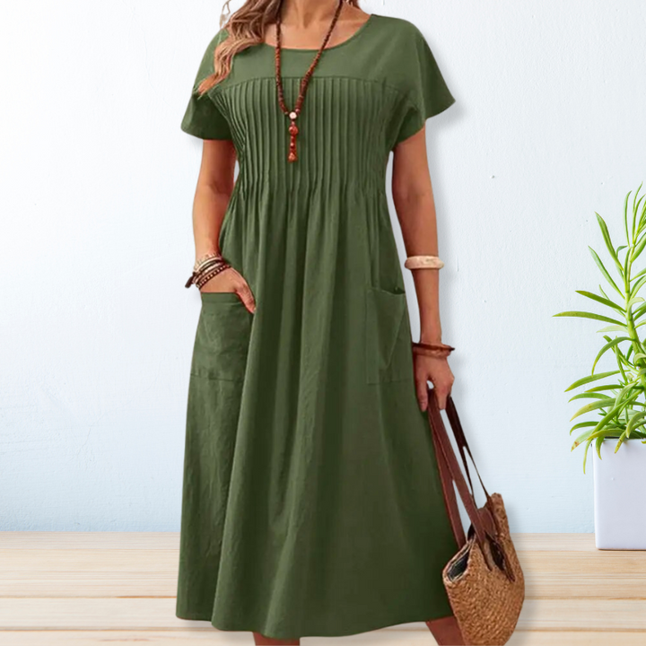 Alyssa - Effortlessly Elegant Midi Dress
