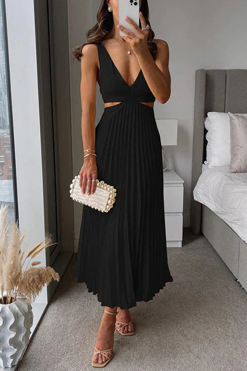 Abigail - Elegant Pleated Evening Dress