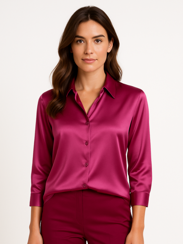Elaire - Satin Blouse for Women