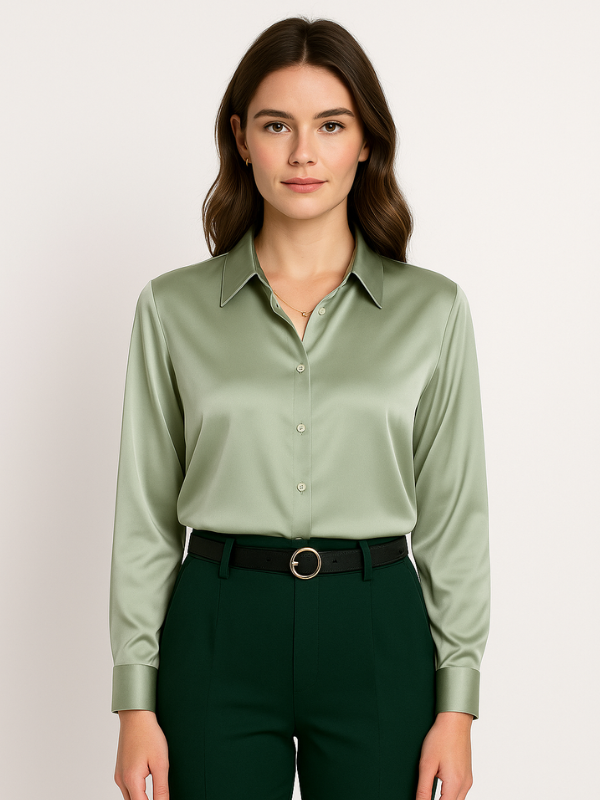 Elaire - Satin Blouse for Women